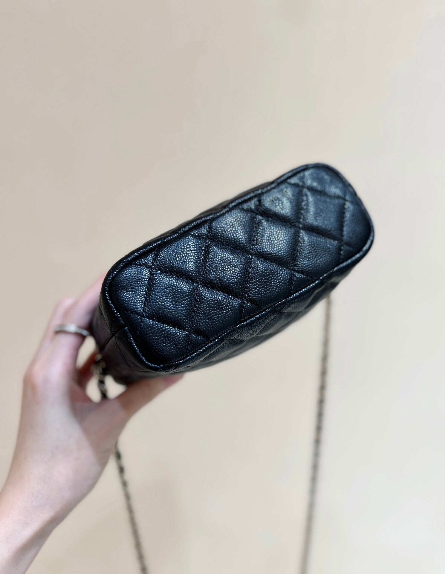 25C Hobo Bag 19cm Black Grained Calfskin mysite
