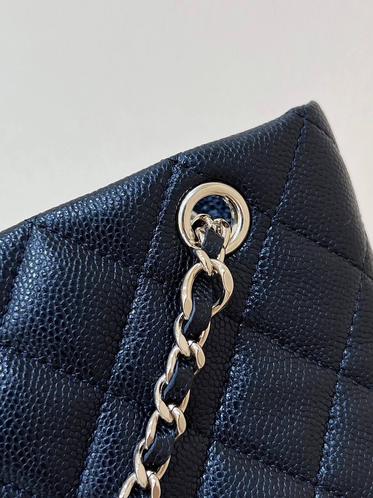 25C Small Tote 17cm Black Grained Calfskin mysite