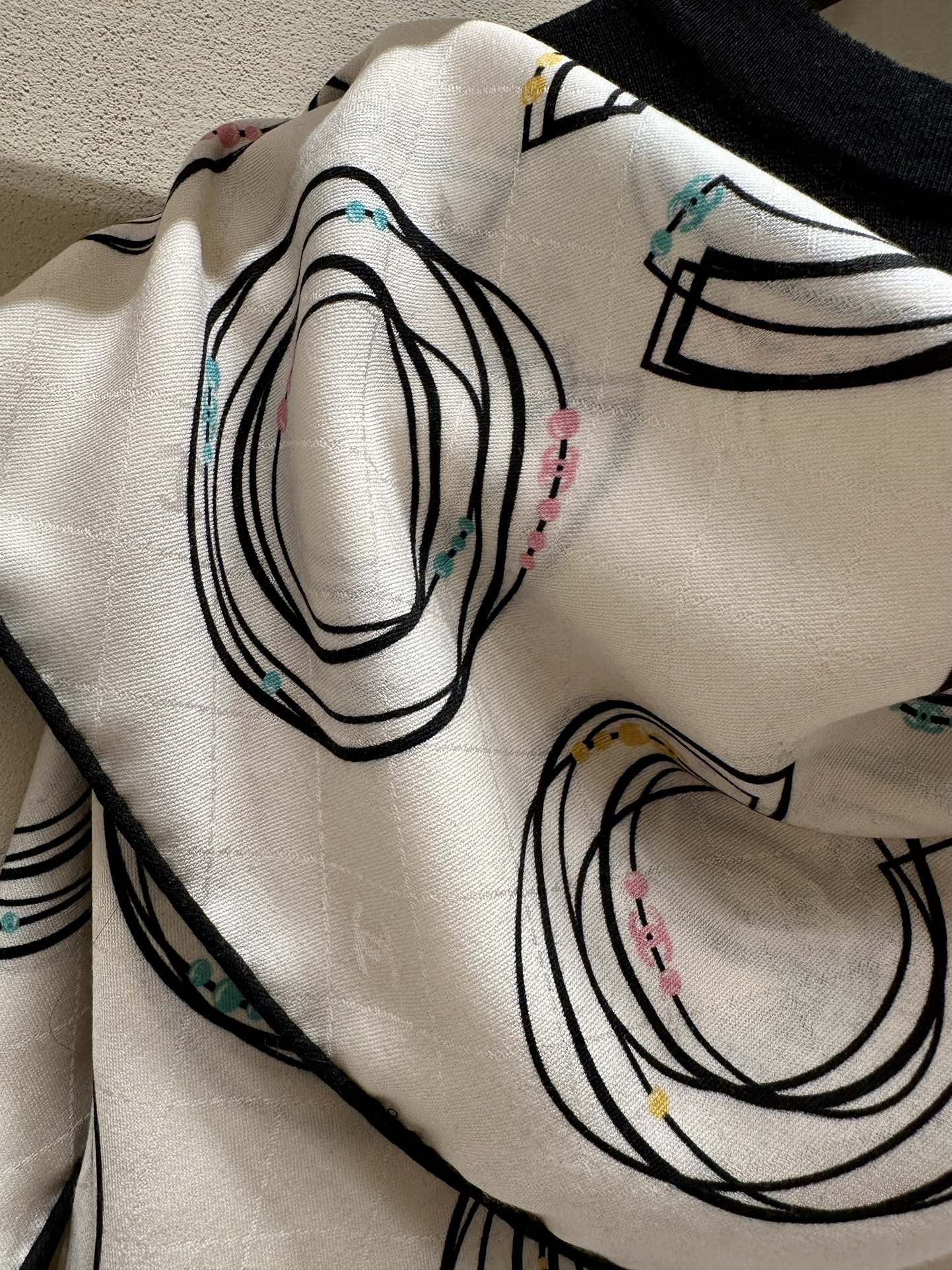 SQUARE SCARF 140 CM IN WHITE MONOGRAM SILK 403989 mysite