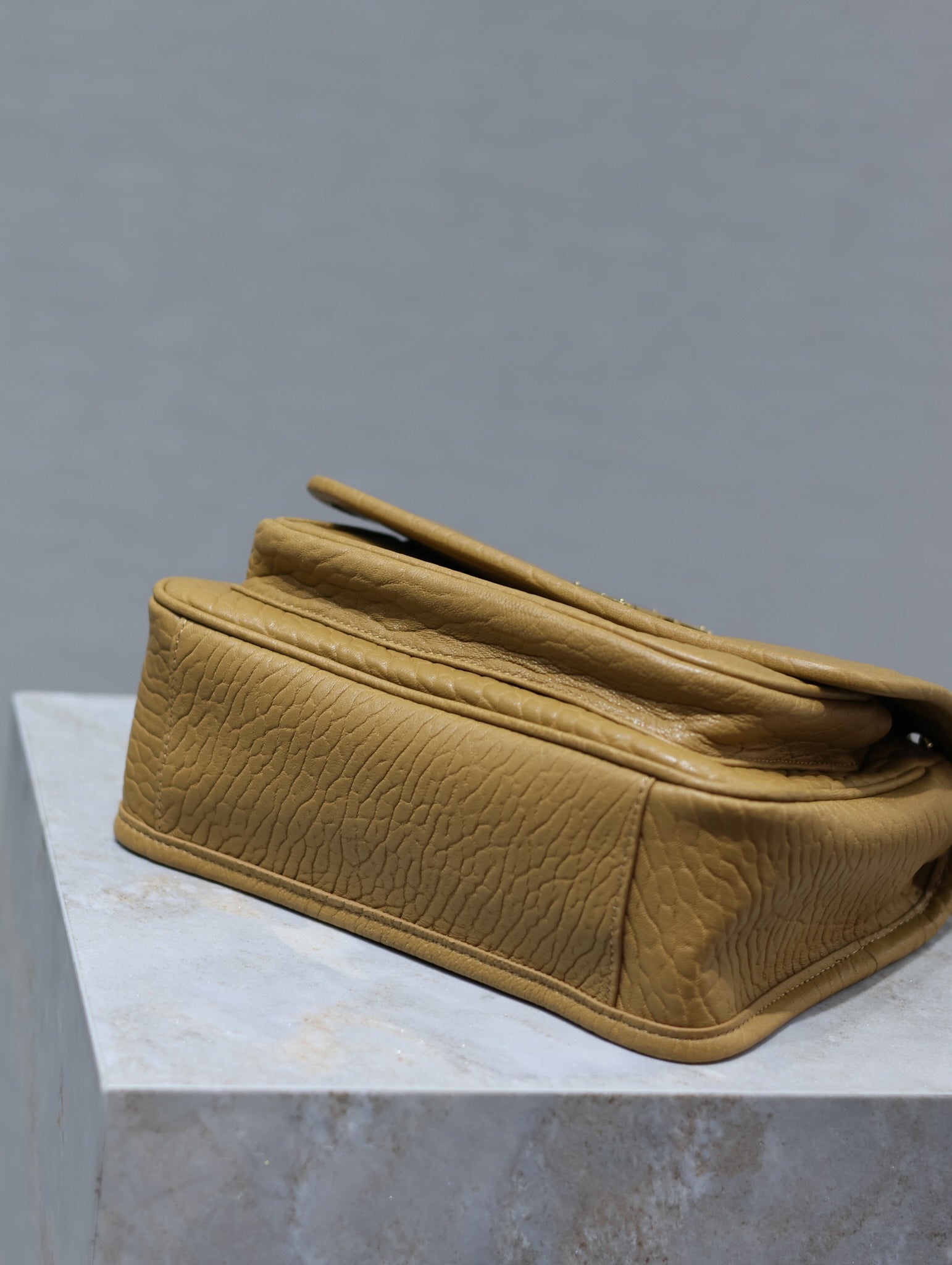 NIKI BABY 22 IN DIJON YELLOW ELEPHANT PATTERN LAMBSKIN mysite