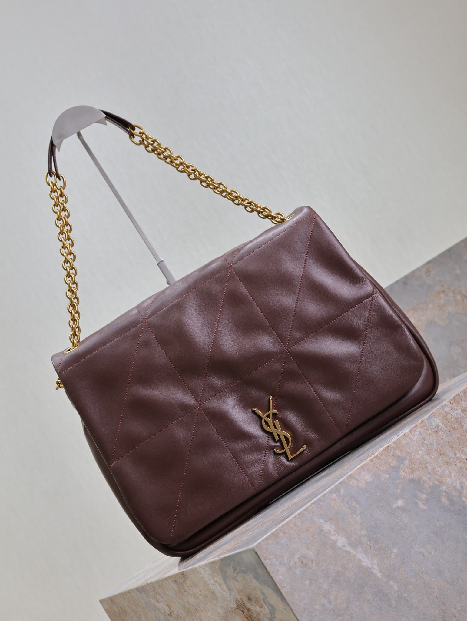 JAMIE 4.3 LARGE BAG 43 IN WINE RED LAMBSKIN GOLD HARDWARE mysite