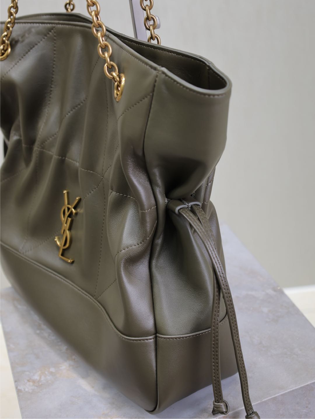 JAMIE LARGE POCHON 34 IN UNIFORM GREEN LAMBSKIN COPPER HARDWARE mysite