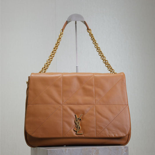 JAMIE 4.3 LARGE BAG 43 IN BRONZE BROWN SMOOTH LAMBSKIN GOLD HARDWARE mysite