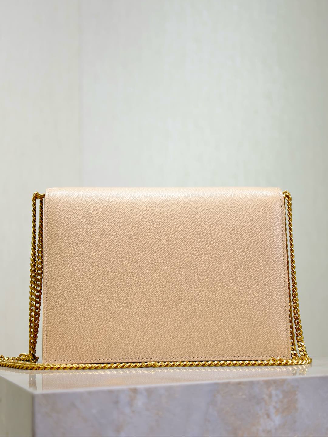 CASSANDRA CHAIN BAG 22 IN APRICOT CAVIAR PATTERN CALFSKIN GOLD HARDWARE mysite