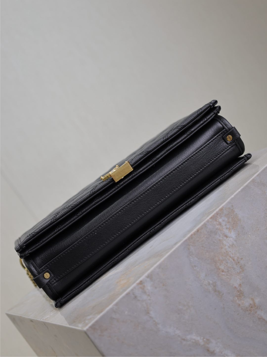 BECKY 26 IN BLACK QUILTED LAMBSKIN GOLD HARDWARE mysite