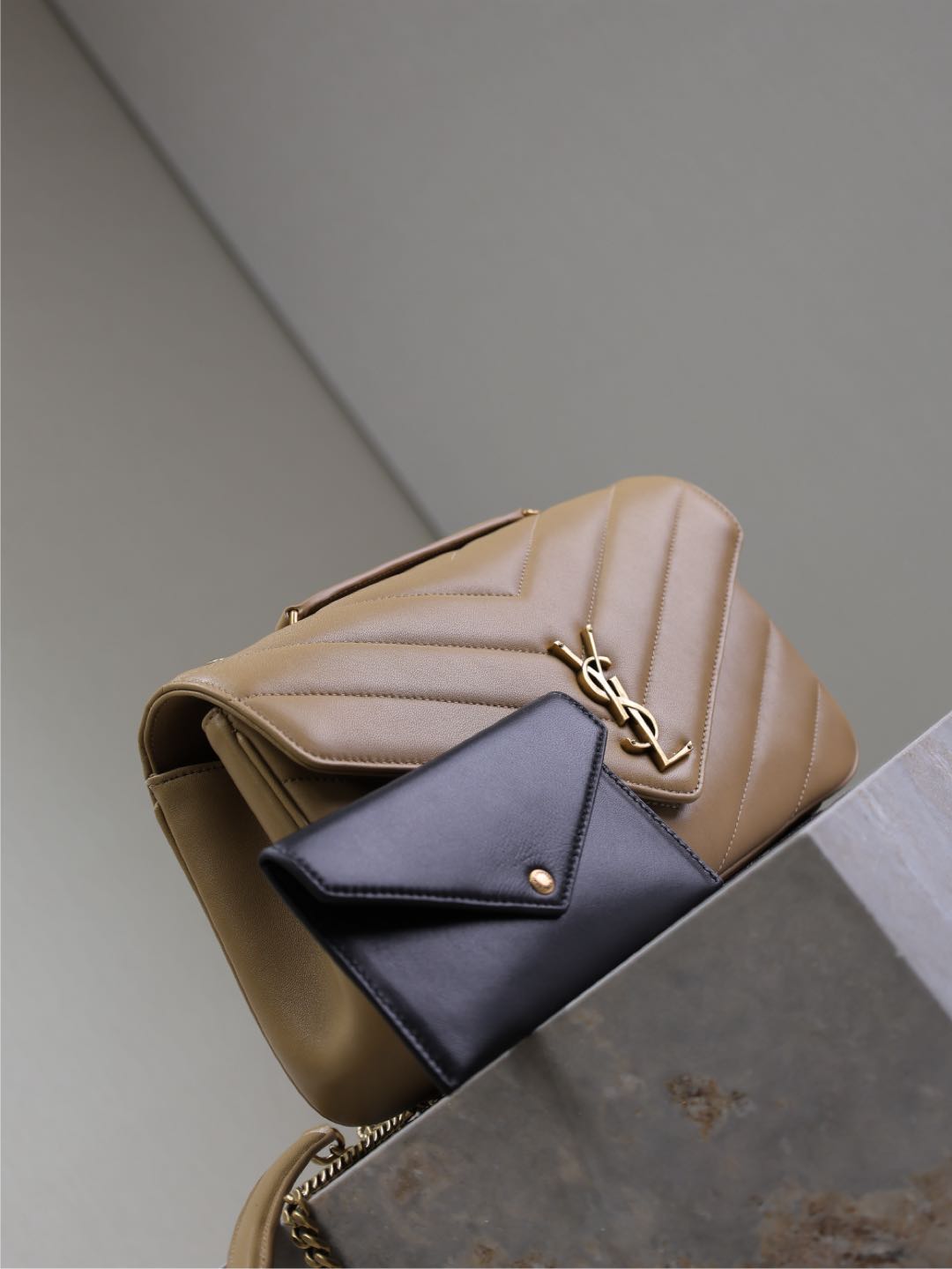 LOULOU MEDIUM 29 IN MILK TEA SHEEPSKIN GOLD HARDWARE mysite