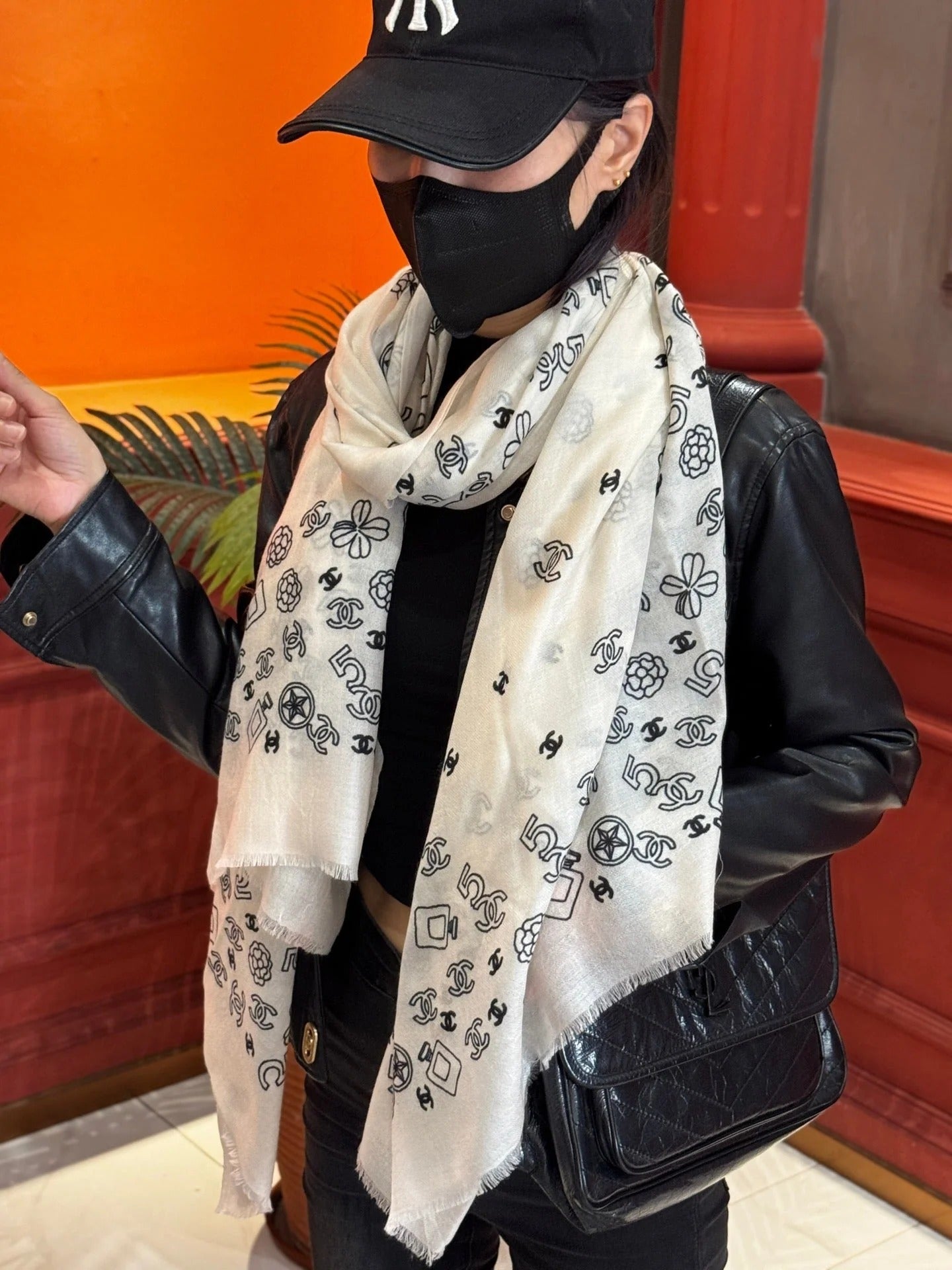 CHANEL 25S SCARF 200 IN CASHMERE 727296 mysite