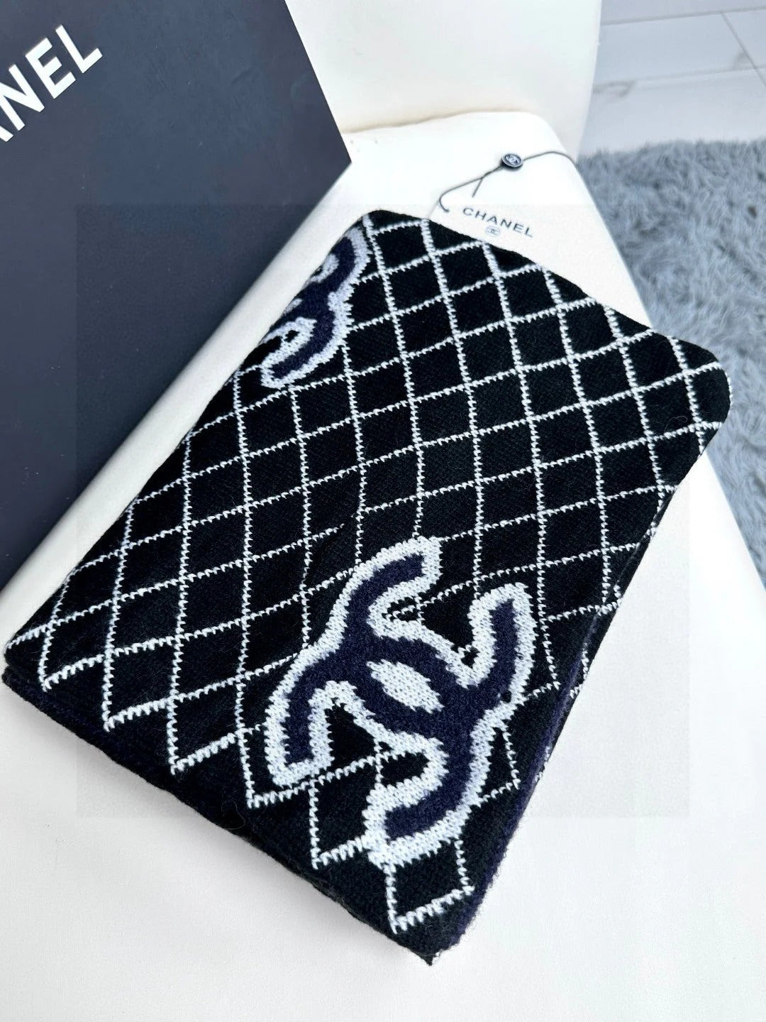 CHANEL 25S SCARF 185 IN CASHMERE 721526 mysite