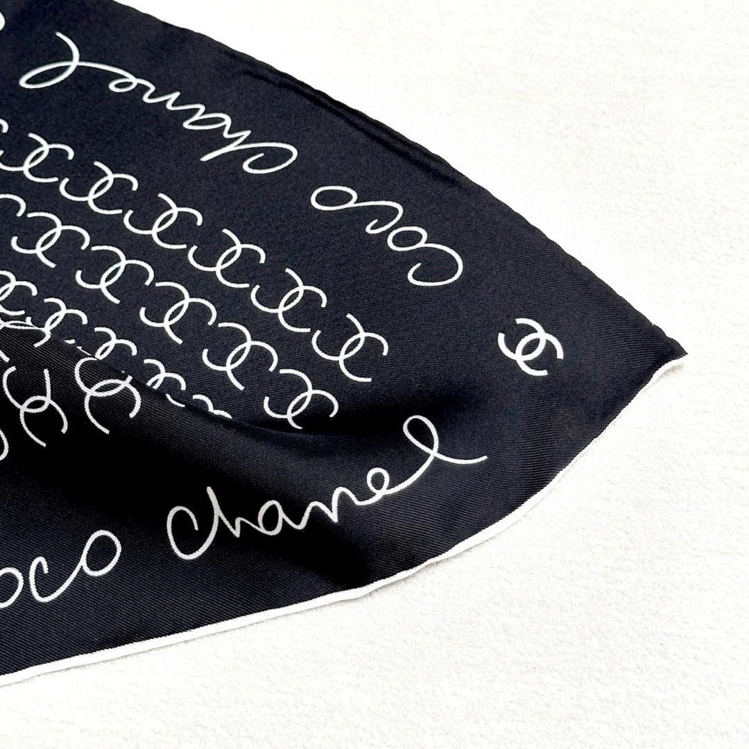CHANEL 25S SCARF 90 IN SILK 732137 mysite