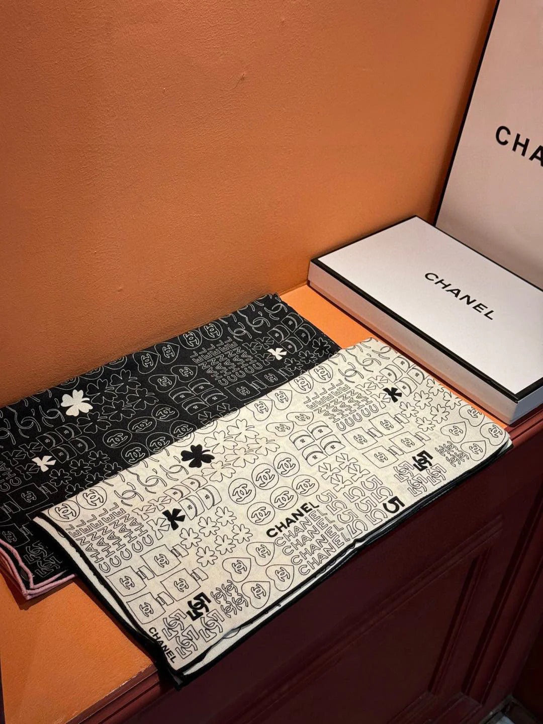 CHANEL 25S SCARF 110 IN CASHMERE SILK 738477 mysite
