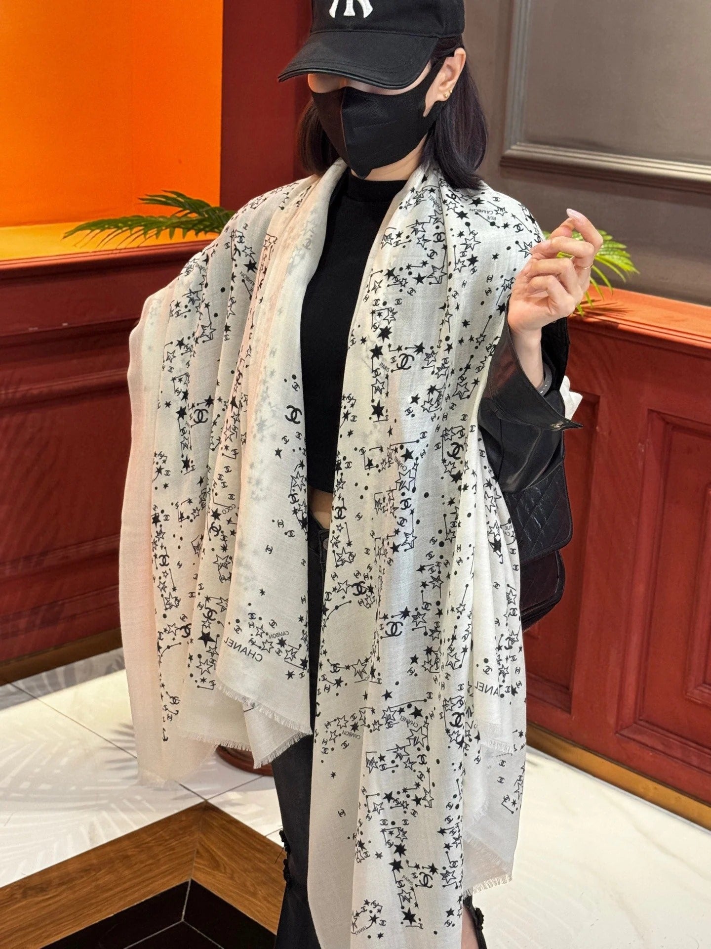 CHANEL 25S SCARF 200 IN CASHMERE 728987 mysite