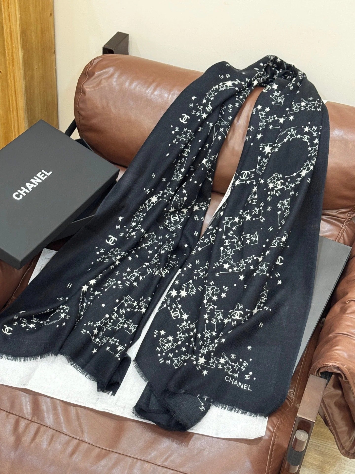 CHANEL 25S SCARF 200 IN CASHMERE 728986 mysite