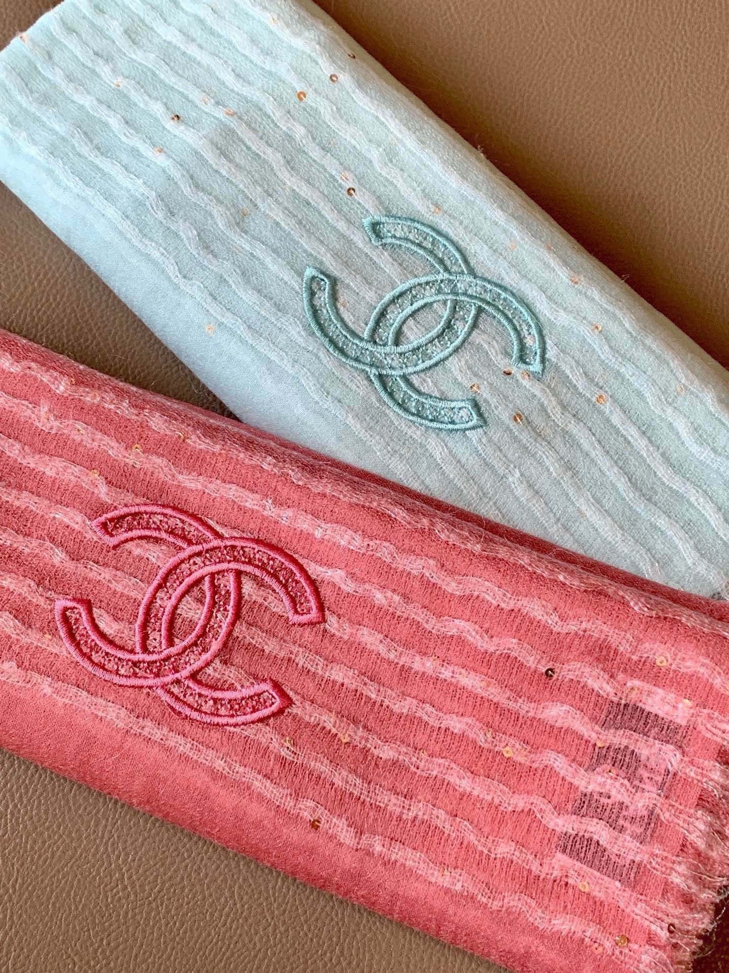CHANEL 25S SCARF 200 IN CASHMERE VELVET 735756 mysite