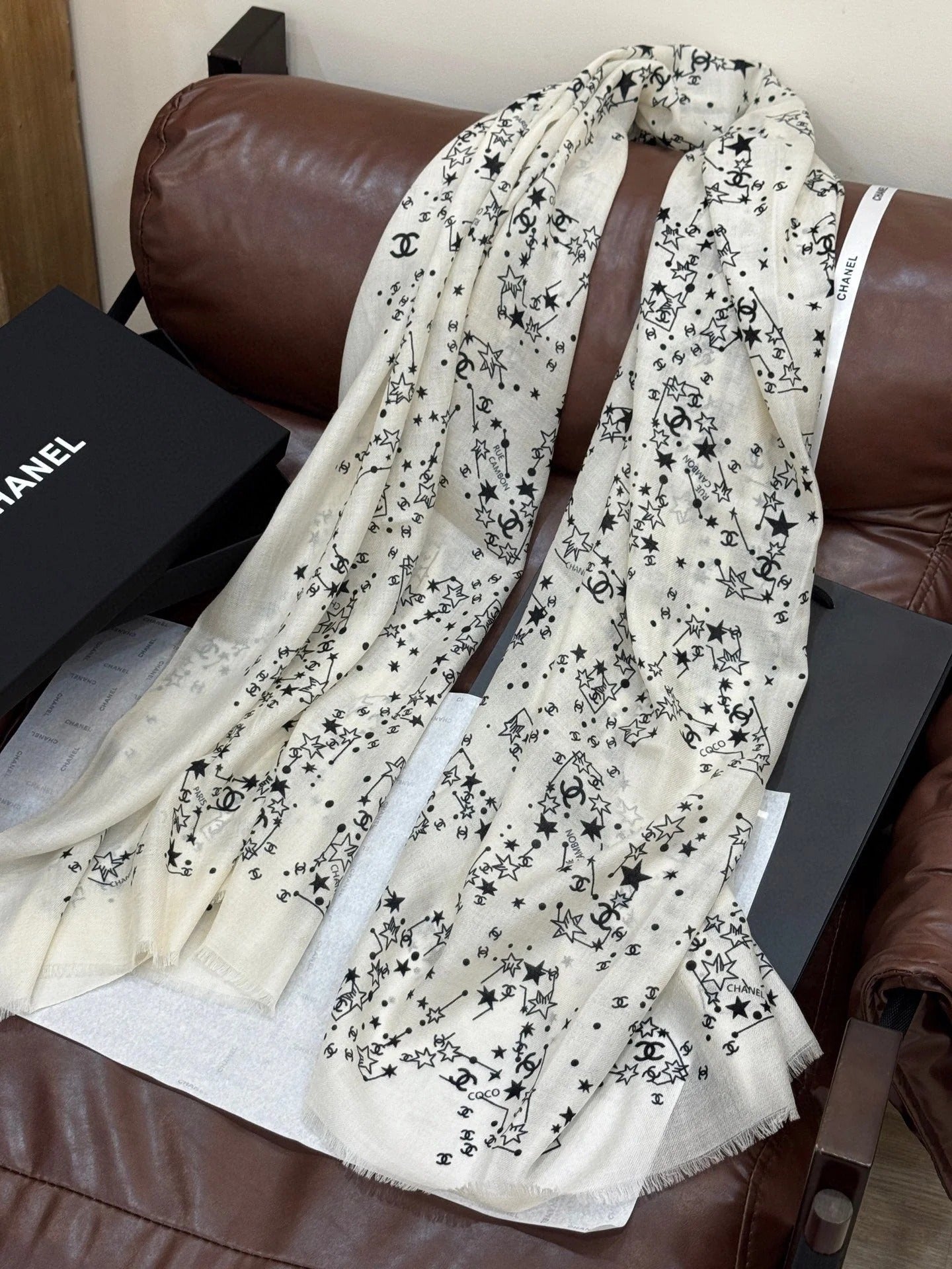 CHANEL 25S SCARF 200 IN CASHMERE 728987 mysite