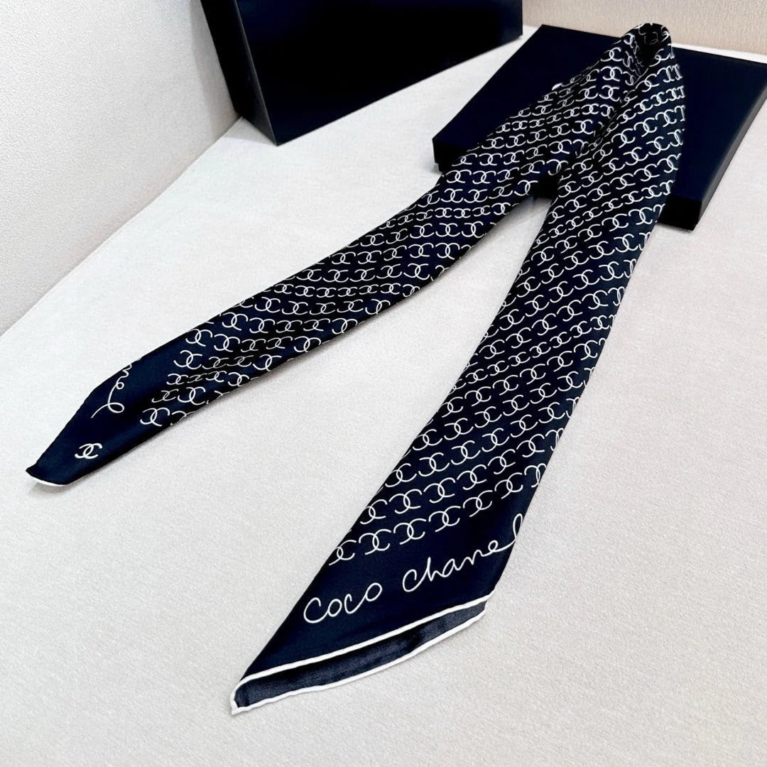 CHANEL 25S SCARF 90 IN SILK 732137 mysite