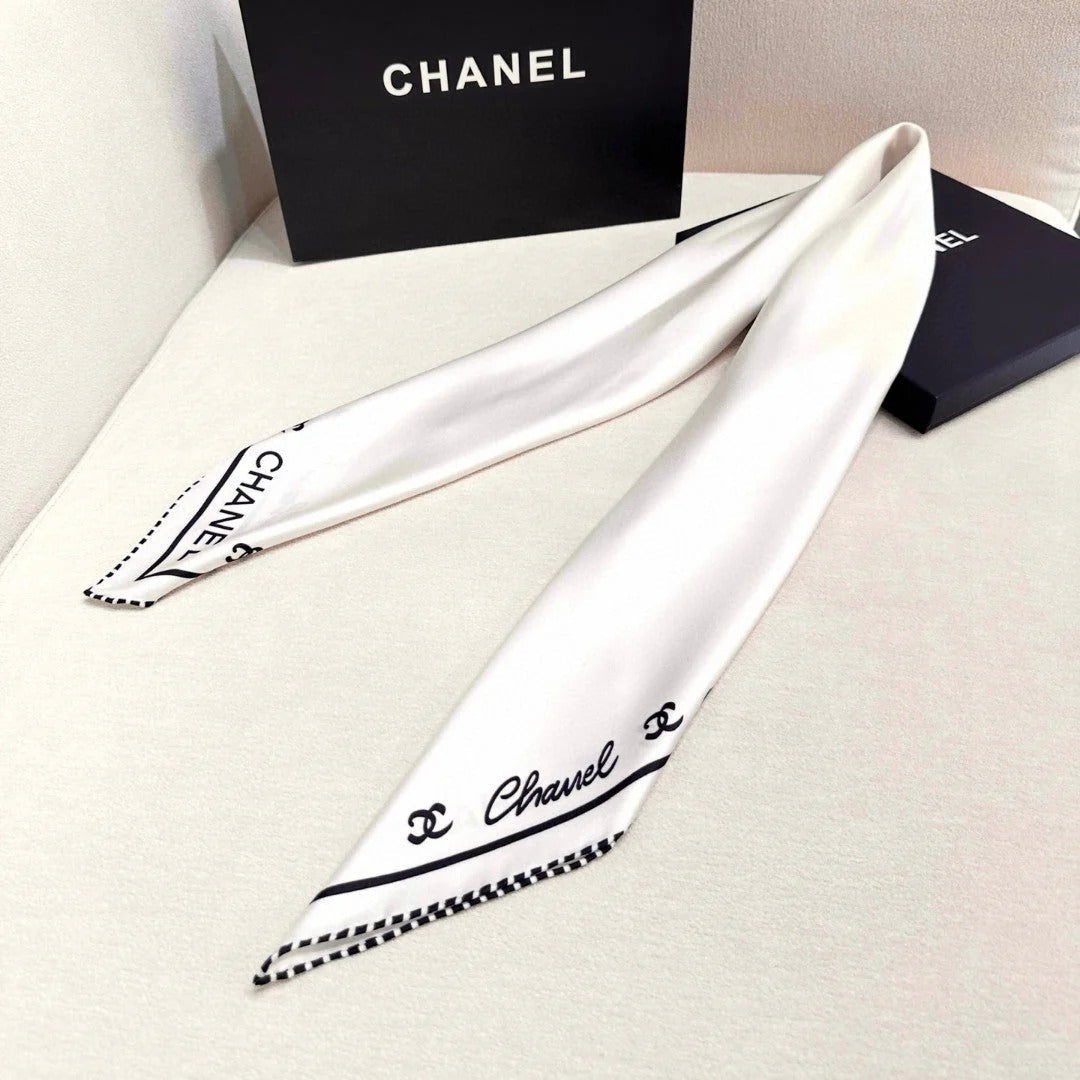 CHANEL 25S SCARF 90 IN SILK 732122 mysite