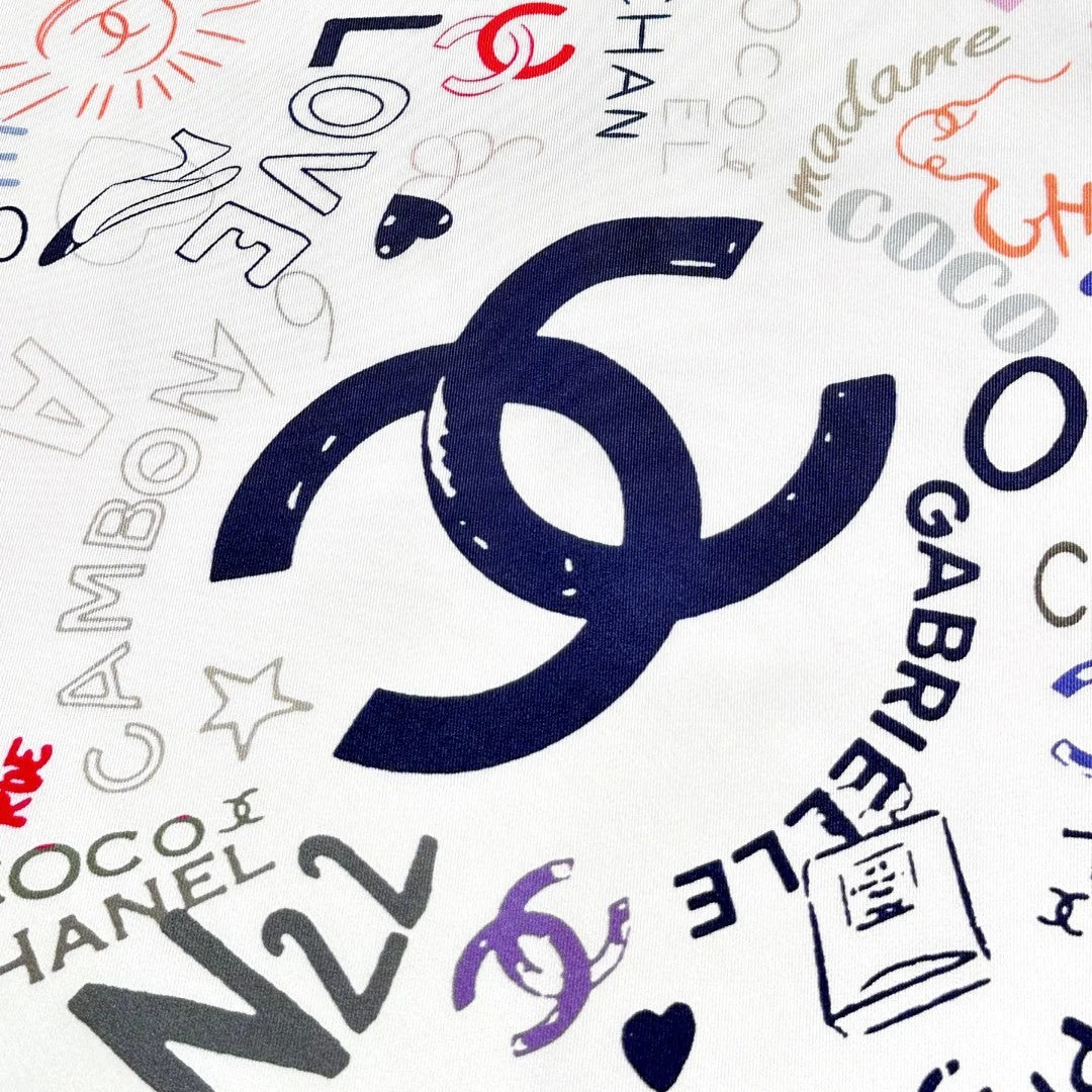 CHANEL 25S SCARF 90 IN SILK 730662 mysite