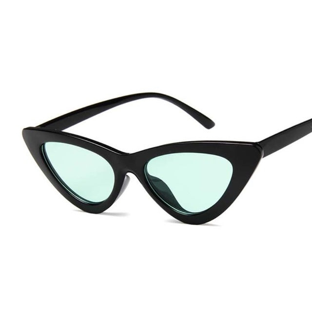 New Retro Fashion Sunglasses Women Brand Designer Vintage Cat Eye Black White Sun Glasses Female Lady UV400 Oculoss mysite