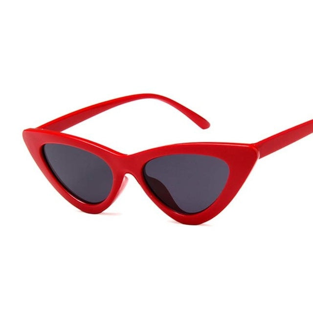 New Retro Fashion Sunglasses Women Brand Designer Vintage Cat Eye Black White Sun Glasses Female Lady UV400 Oculoss mysite