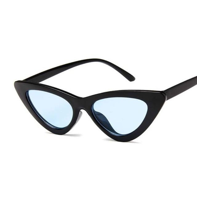 New Retro Fashion Sunglasses Women Brand Designer Vintage Cat Eye Black White Sun Glasses Female Lady UV400 Oculoss mysite