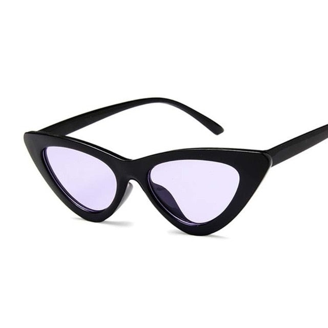 New Retro Fashion Sunglasses Women Brand Designer Vintage Cat Eye Black White Sun Glasses Female Lady UV400 Oculoss mysite