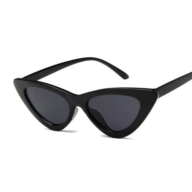 New Retro Fashion Sunglasses Women Brand Designer Vintage Cat Eye Black White Sun Glasses Female Lady UV400 Oculoss mysite