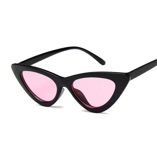 New Retro Fashion Sunglasses Women Brand Designer Vintage Cat Eye Black White Sun Glasses Female Lady UV400 Oculoss mysite
