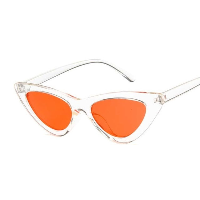 New Retro Fashion Sunglasses Women Brand Designer Vintage Cat Eye Black White Sun Glasses Female Lady UV400 Oculoss mysite