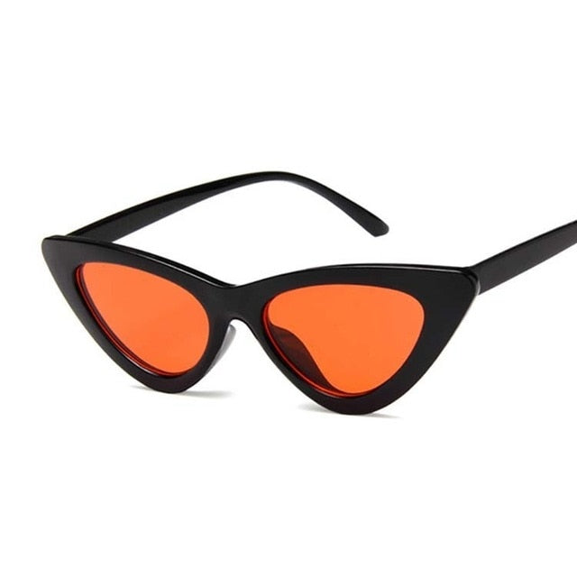 New Retro Fashion Sunglasses Women Brand Designer Vintage Cat Eye Black White Sun Glasses Female Lady UV400 Oculoss mysite