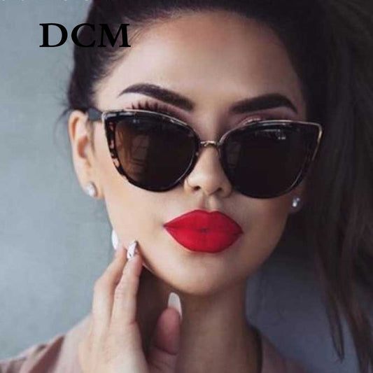 DCM Cateye Sunglasses Women Vintage Gradient Glasses Retro Cat eye Sun glasses Female Eyewear UV400s mysite