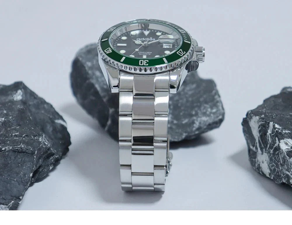 TitanX Elite Men's Quartz Sport Watch – Luxury 30M Waterproof Stainless Steel Dive Timepiece | Relógio Masculinos-1 mysite