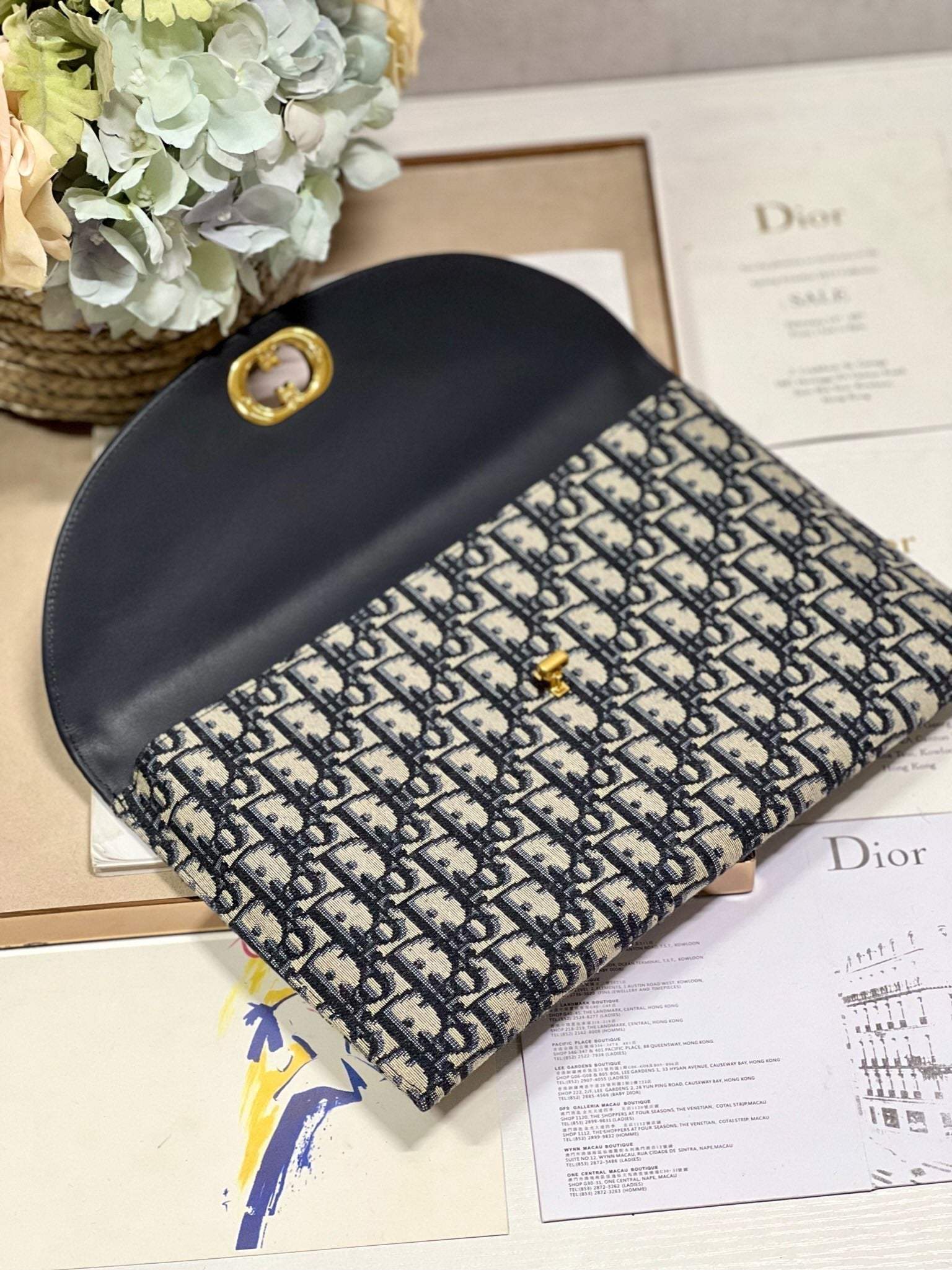 30 MONTAIGNE 30CM BLUE OBLIQUE EMBROIDERY mysite