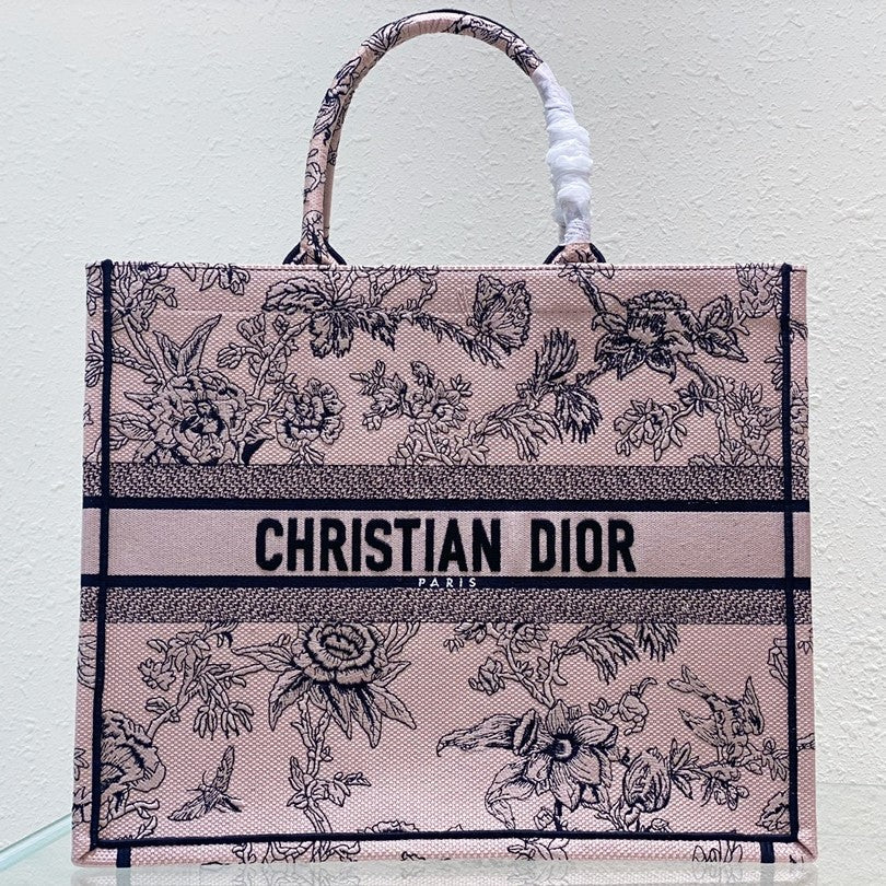 Large CD Book Tote 42cm Jardin Botanique Pink mysite