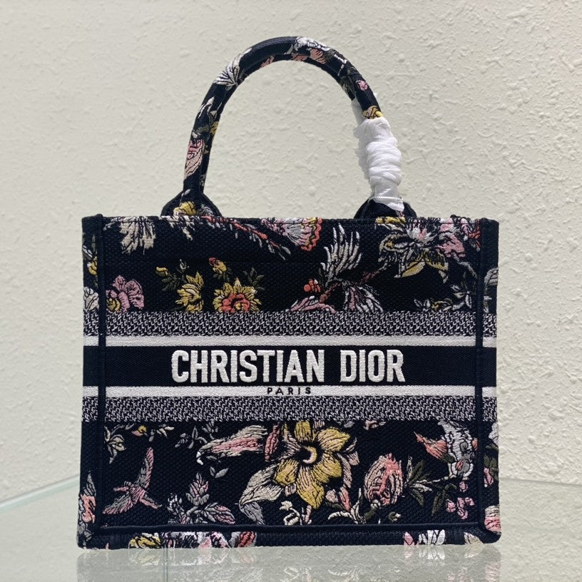 Small CD Book Tote 26.5cm Jardin Botanique Black mysite