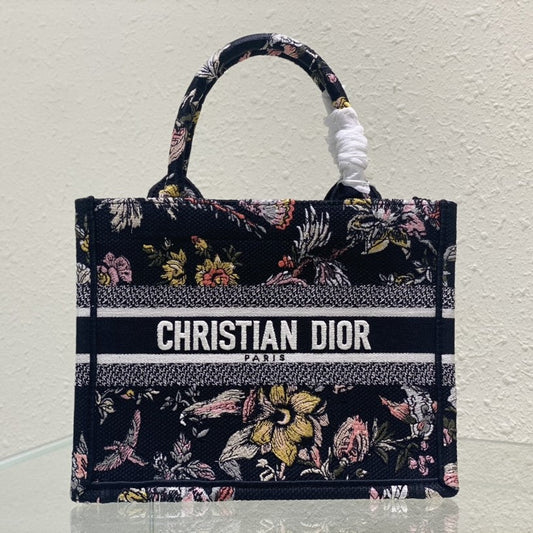 Small CD Book Tote 26.5cm Jardin Botanique Black mysite