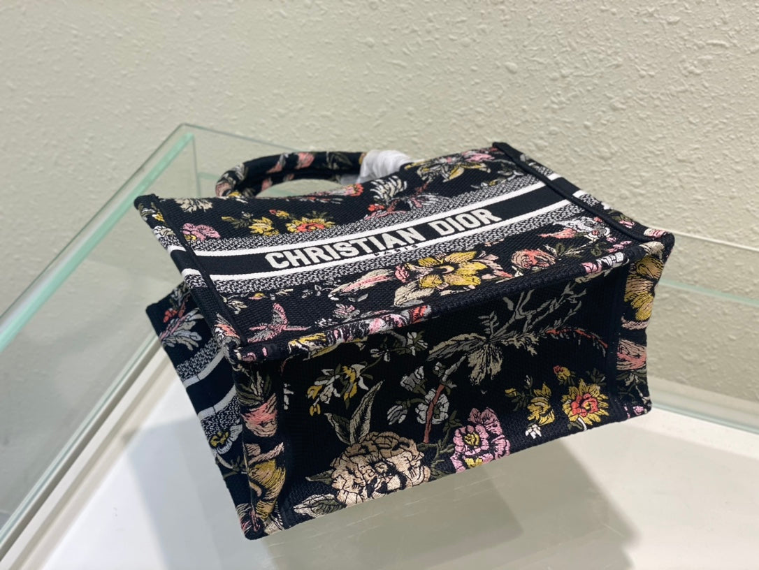 Small CD Book Tote 26.5cm Jardin Botanique Black mysite