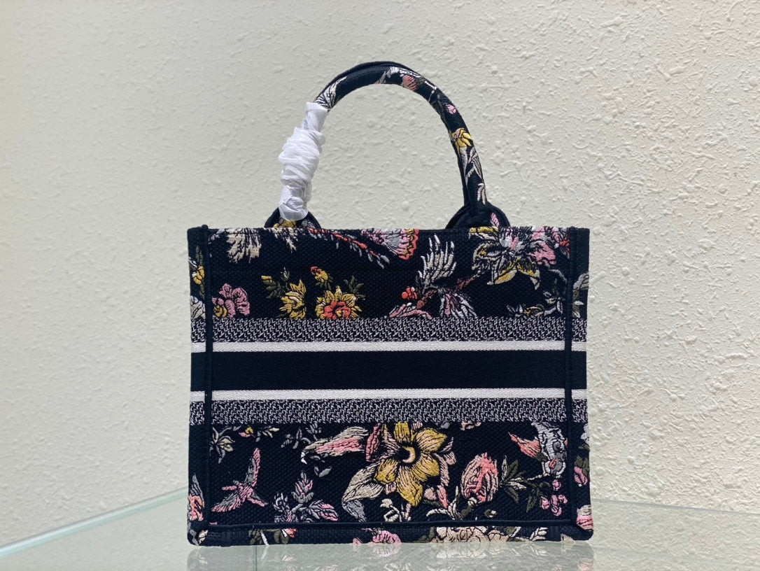 Small CD Book Tote 26.5cm Jardin Botanique Black mysite