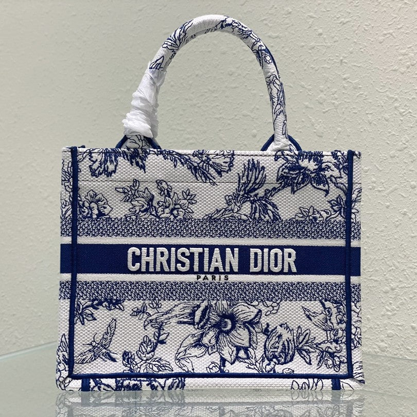 Small CD Book Tote 26.5cm Jardin Botanique Blue mysite