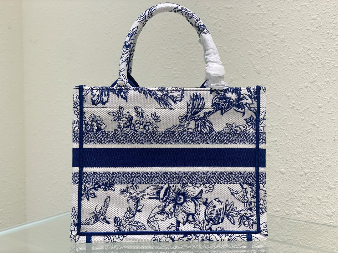 Small CD Book Tote 26.5cm Jardin Botanique Blue mysite