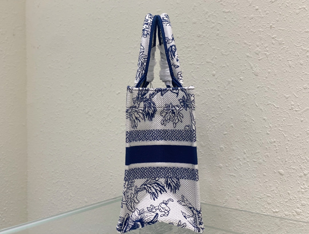 Small CD Book Tote 26.5cm Jardin Botanique Blue mysite