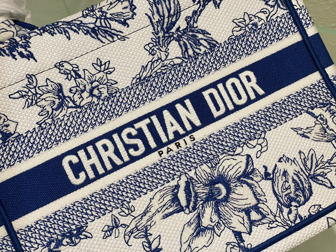 Small CD Book Tote 26.5cm Jardin Botanique Blue mysite