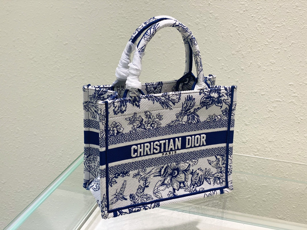 Small CD Book Tote 26.5cm Jardin Botanique Blue mysite