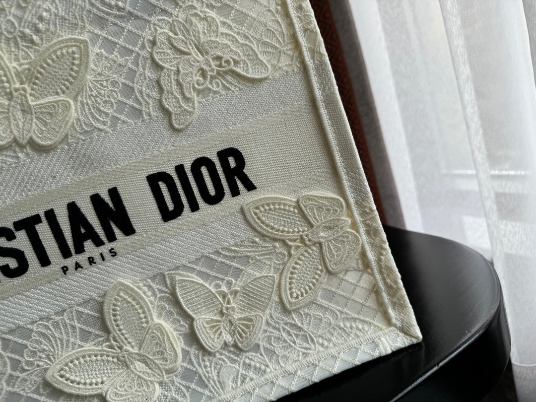 Medium CD Book Tote 36cm Butterfly Zodiac White mysite