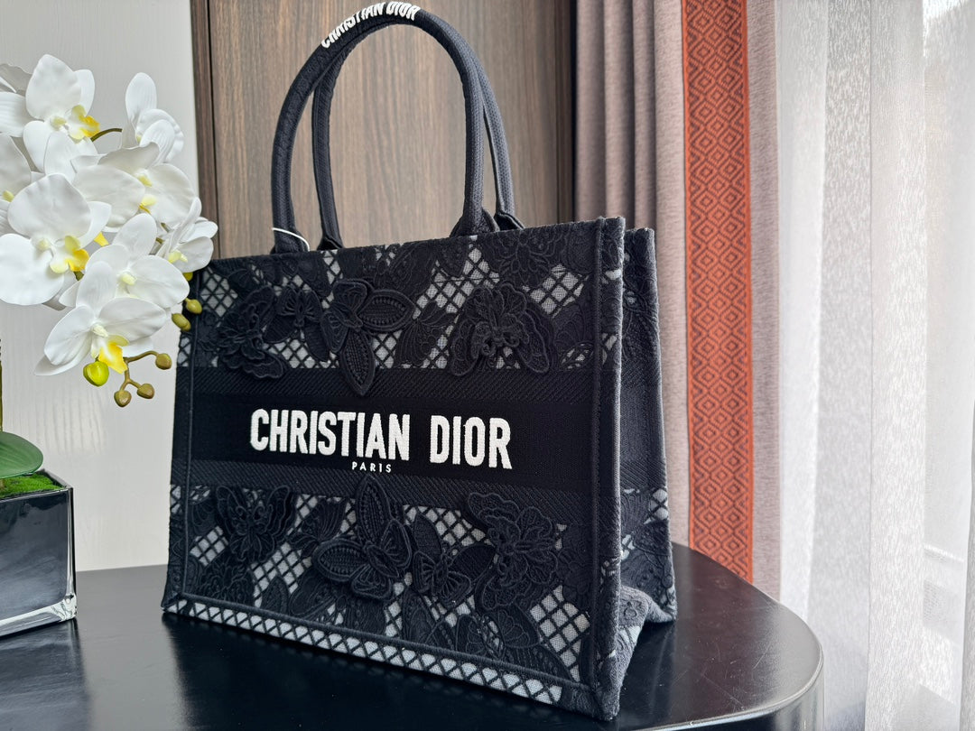 Medium CD Book Tote 36cm Butterfly Zodiac Black mysite