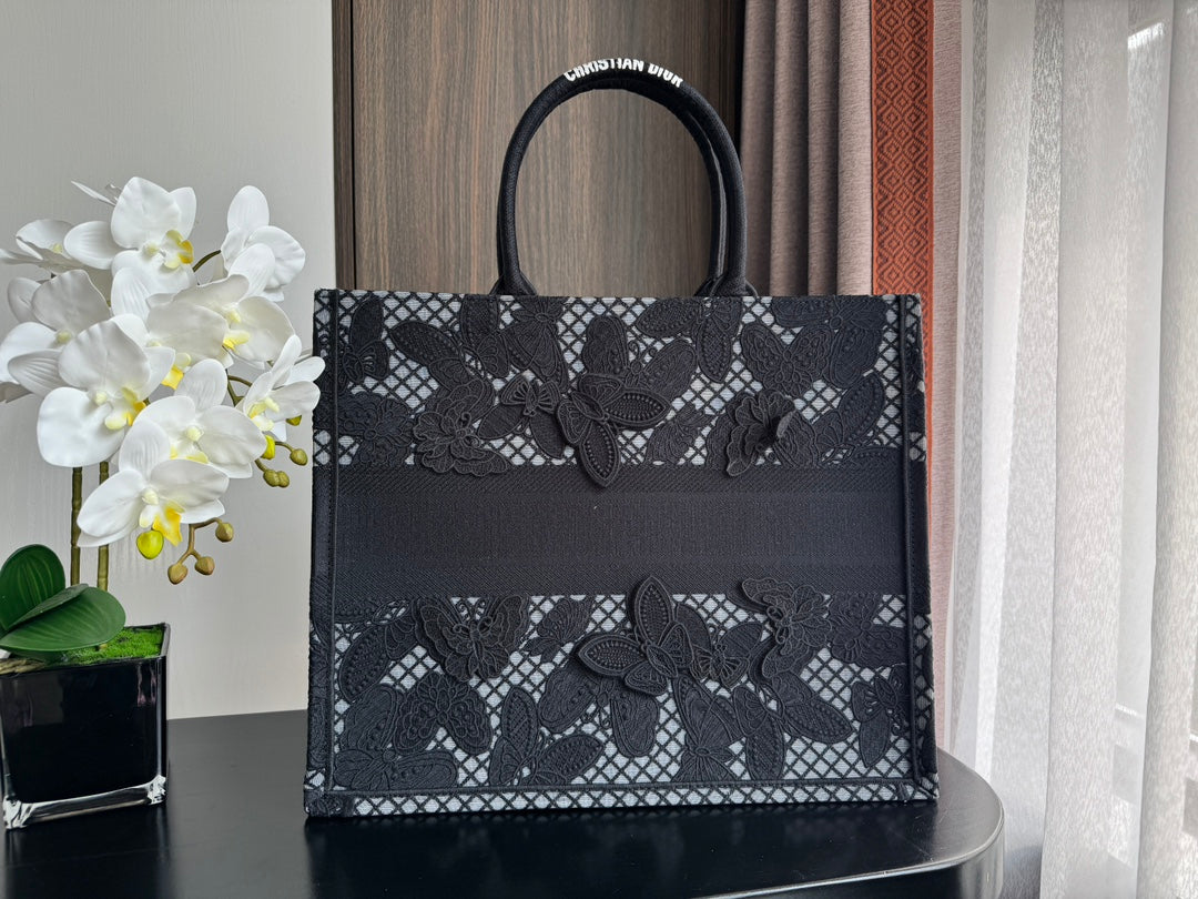 Large CD Book Tote 42cm Butterfly Zodiac Black mysite