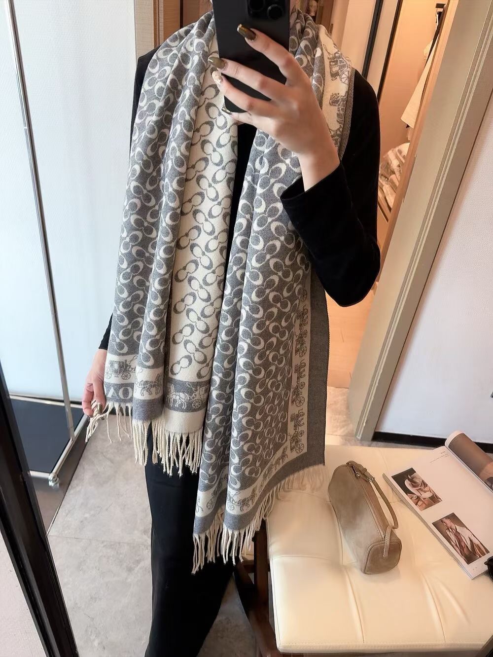 Denim Series Cotton Scarf Shawl-16 mysite