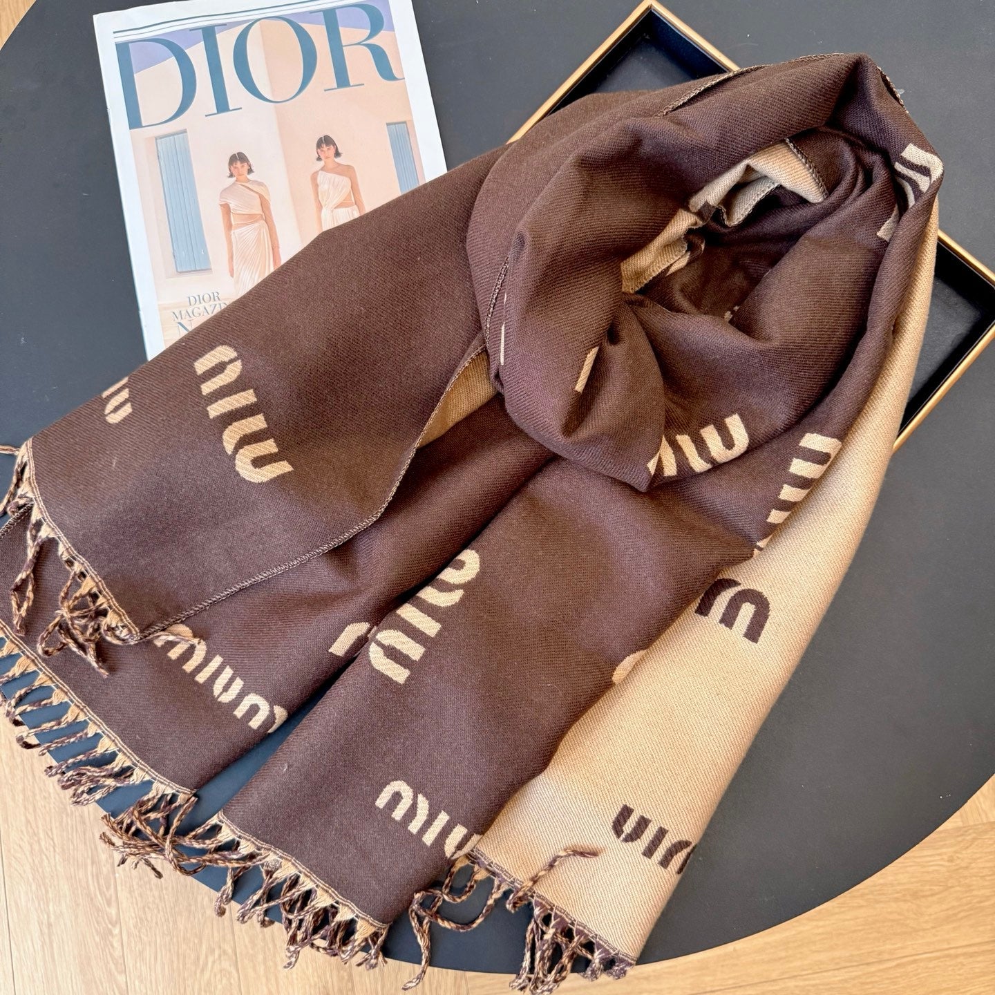 Unique Knit Pattern Cashmere Scarf-20 mysite