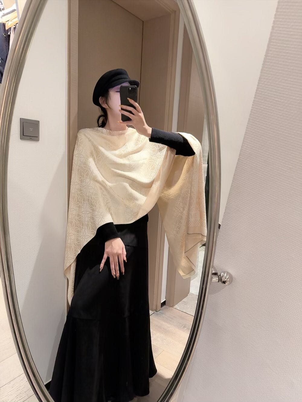 Premium Double-sided Cashmere Fringed Scarf-25 mysite